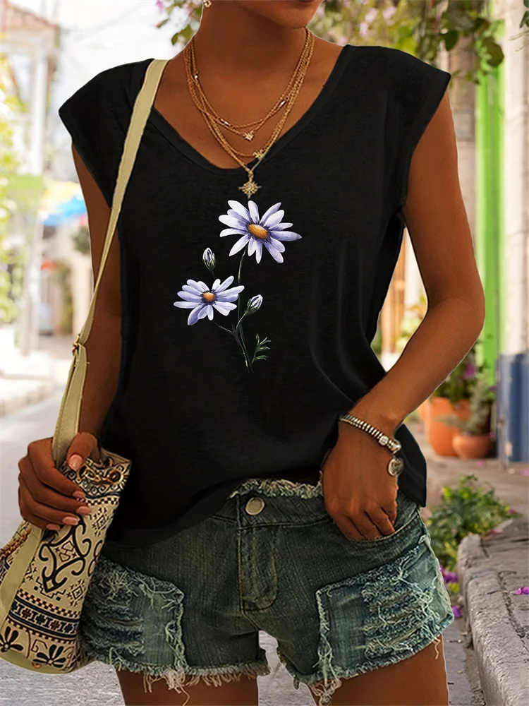 Mcdv Womens Small Chrysanthemum Print V-Neck Vest 2024 Summer Casual Sleeveless Vintage Vest Streetwear Travel Women's Plus Size
Mcdv Womens Small Chrysanthemum Print V-Neck Vest 2024 Summer Casual Sleeveless Vintage Vest Streetwear Travel Women's Plus Size