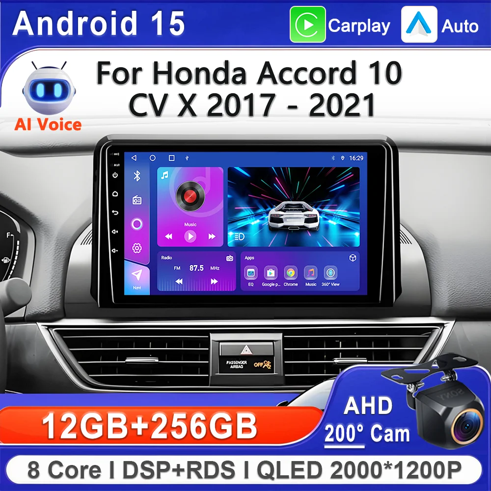 Экран Incell Android 15 2K для Honda Accord 10 CV X 2017, стерео головное устройство, GPS-навигация, высокопроизводительный сенсорный экран процессора, DVD
Экран Incell Android 15 2K для Honda Accord 10 CV X 2017, стерео головное устройство, GPS-навигация, высокопроизводительный сенсорный экран процессора, DVD