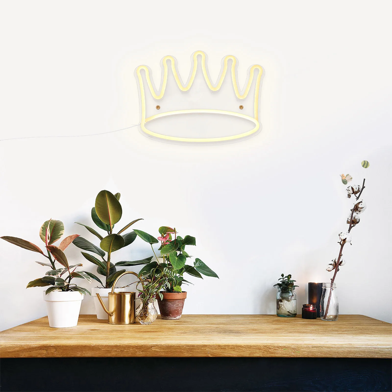 Neon Sign Crown Lamp Bedroom Night Light Decor Plastic Gentle Lights Safe Durable Compact Size Table Shelf Study Living Room
Neon Sign Crown Lamp Bedroom Night Light Decor Plastic Gentle Lights Safe Durable Compact Size Table Shelf Study Living Room