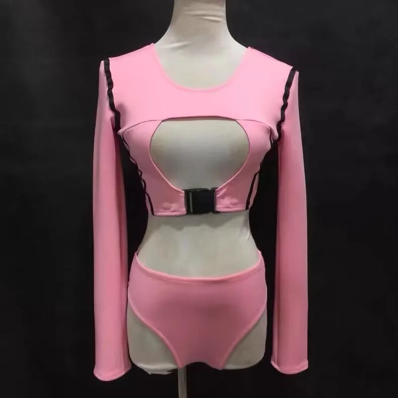 Sexy Pink Hollow Out Tops Pole Dance Costume Suit Nightclub Gogo Dancer Outfits Bar DJ Ds Rave Clothes Jazz Dancewear
Sexy Pink Hollow Out Tops Pole Dance Costume Suit Nightclub Gogo Dancer Outfits Bar DJ Ds Rave Clothes Jazz Dancewear