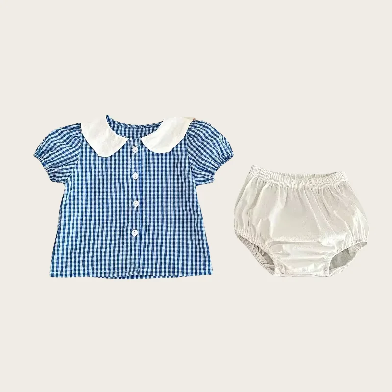 0-3Y Sets for Children Kids Girls Adorable Baby Girl Cotton Rabbit Doll Collar Plaid Top and Bread Style Triangle Pant Set for
0-3Y Sets for Children Kids Girls Adorable Baby Girl Cotton Rabbit Doll Collar Plaid Top and Bread Style Triangle Pant Set for