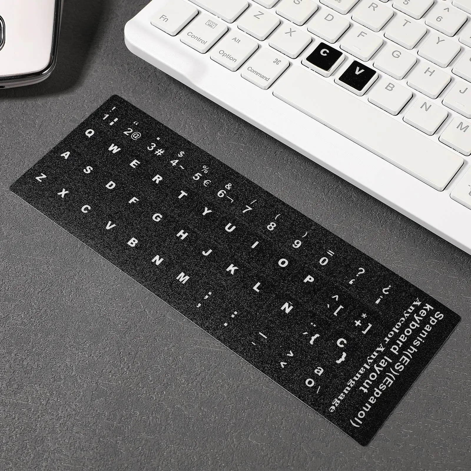 10pcs Keyboard Stickers for Computer Laptop Notebook Black Base White Letters Scratch Resistant Keyboard Protection Film
10pcs Keyboard Stickers for Computer Laptop Notebook Black Base White Letters Scratch Resistant Keyboard Protection Film