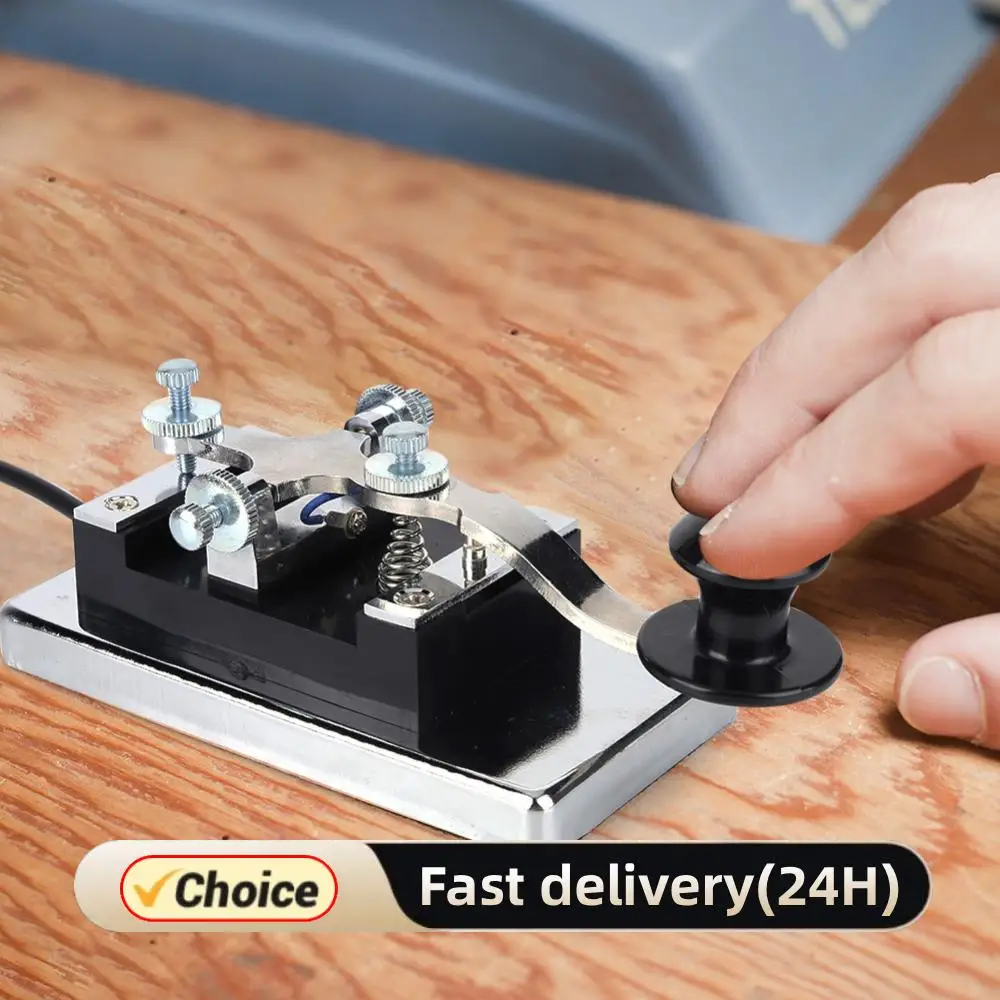 HY-K4 Stainless Steel Morse Code CW Trainer Learner DIY Telegraphing Key Shortwave Radio Communication Teaching Aids
HY-K4 Stainless Steel Morse Code CW Trainer Learner DIY Telegraphing Key Shortwave Radio Communication Teaching Aids