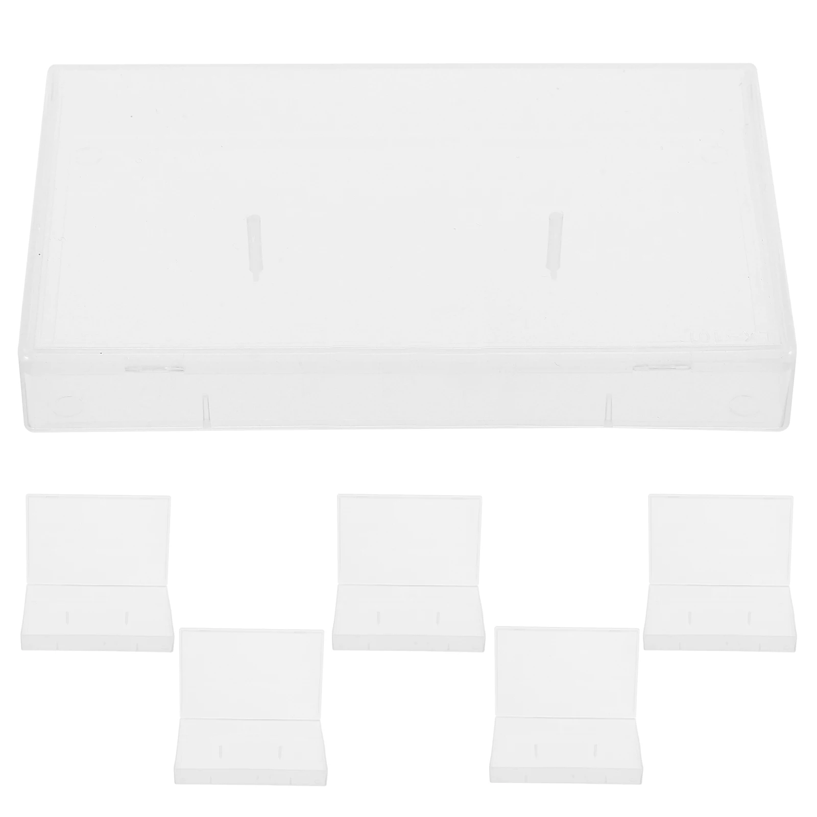 6pcs Cassette Storage Box Semitransparent Tape Protector Compact Design for Audio Tapes Small Plastic Boxes Transparent File
6pcs Cassette Storage Box Semitransparent Tape Protector Compact Design for Audio Tapes Small Plastic Boxes Transparent File