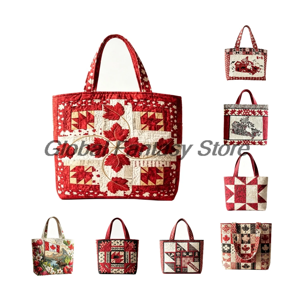 Canadian Maple Leaf Quilted Tote Boho Floral Shoulder Bag Casual HandBag Women Daily Shopping Bags
Canadian Maple Leaf Quilted Tote Boho Floral Shoulder Bag Casual HandBag Women Daily Shopping Bags