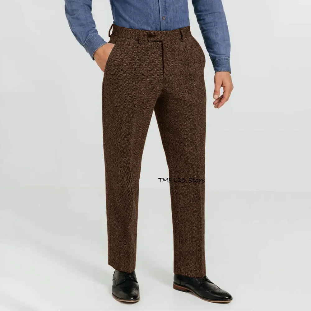Work Pants Men's Retro Herringbone Fabric Straight-leg Trousers Trouser for Man Business Casual Style Tailoring Classic Clothing
Work Pants Men's Retro Herringbone Fabric Straight-leg Trousers Trouser for Man Business Casual Style Tailoring Classic Clothing