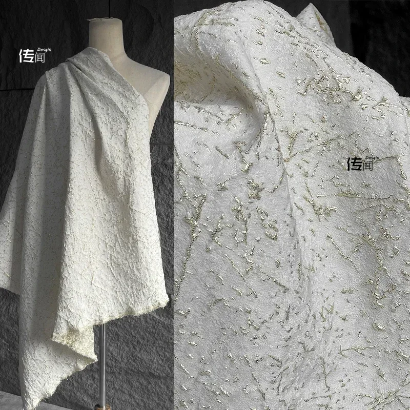Gold Thread Pleated Jacquard Fabric Creative for Bag Coat Fashion Apparel Designer Cloth Diy Sewing Per Meter Material
Gold Thread Pleated Jacquard Fabric Creative for Bag Coat Fashion Apparel Designer Cloth Diy Sewing Per Meter Material