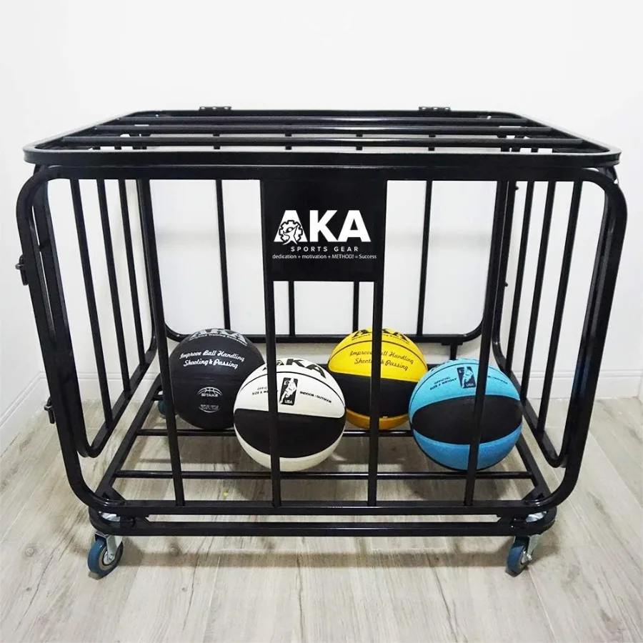 AKA Sports Ball Equpment Cart Ball Storage for Soccer Volleyball Football Ball Organizer Ball Rack with Wheels
AKA Sports Ball Equpment Cart Ball Storage for Soccer Volleyball Football Ball Organizer Ball Rack with Wheels