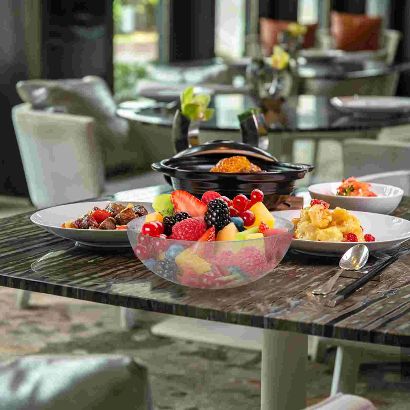 Large Glass Bowl Fruit Bowls Reusable Big Size Smooth Practical Home Party Glass Bowls Reusable Serving
Large Glass Bowl Fruit Bowls Reusable Big Size Smooth Practical Home Party Glass Bowls Reusable Serving