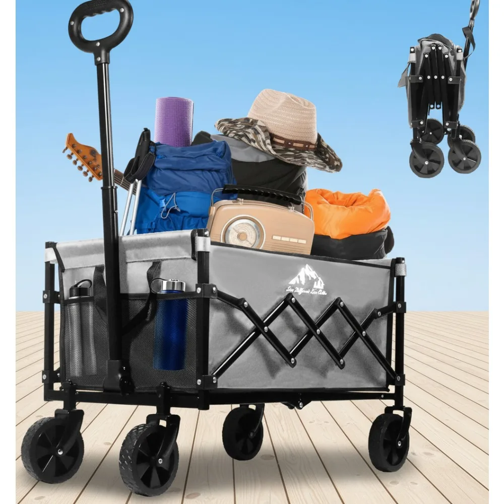 Collapsible Wagon Cart 352LBS Capacity Foldable Heavy Duty All-Terrain Wheels Utility Garden Beach Storage Bag Green
Collapsible Wagon Cart 352LBS Capacity Foldable Heavy Duty All-Terrain Wheels Utility Garden Beach Storage Bag Green