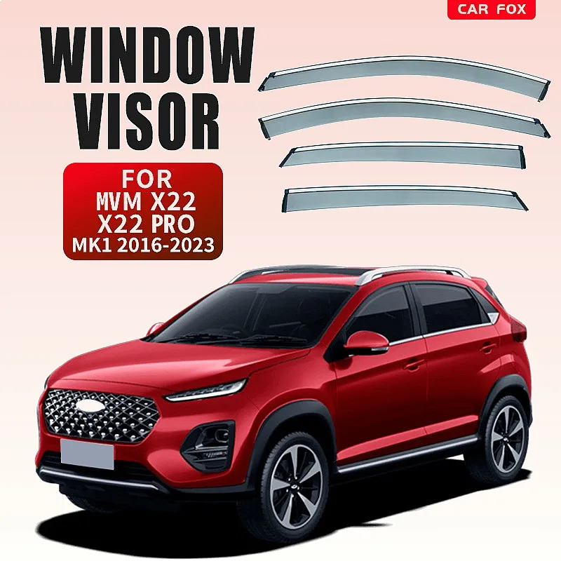 For MVM X22 X22 Pro 2016-2023 Car Window Visor Rain Sun Shade Side Window Deflector Awning Auto Accessories
For MVM X22 X22 Pro 2016-2023 Car Window Visor Rain Sun Shade Side Window Deflector Awning Auto Accessories