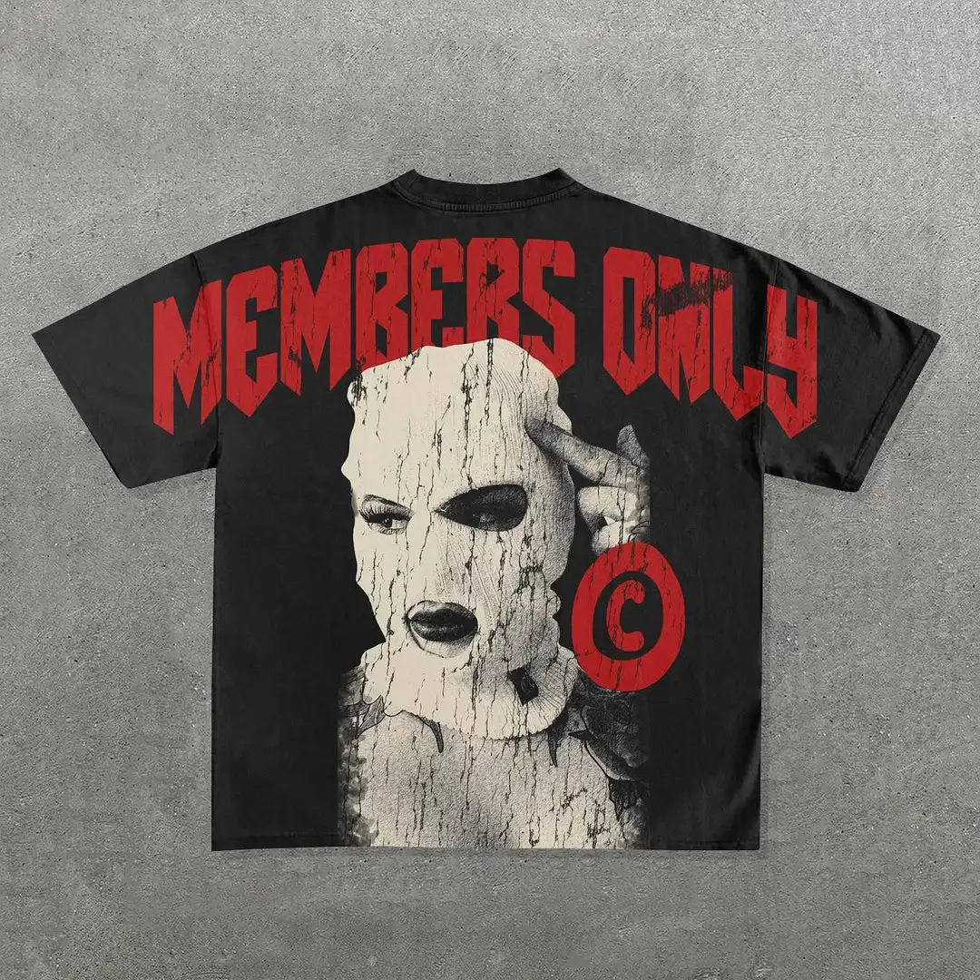 American Members Only Print oversized graphic t shirt Couples streetwear y2k top goth pro choice shirts Harajuku women clothes
American Members Only Print oversized graphic t shirt Couples streetwear y2k top goth pro choice shirts Harajuku women clothes