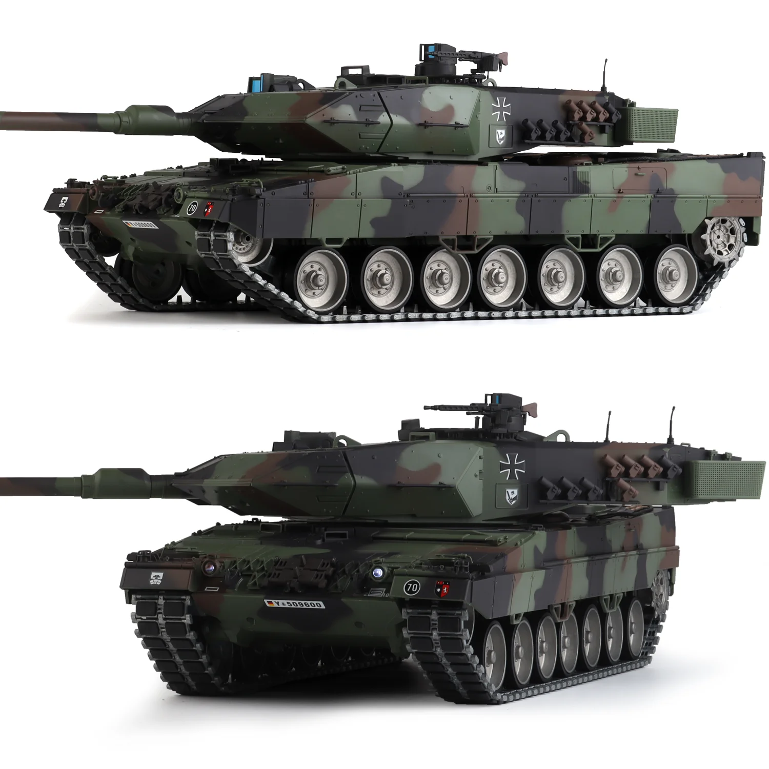 henglong 7.0 leopard 2a6 tank 1/16 rc tanks HL 3889 (Metal Snow Caterpillar or Rubber-coated Track & Metal 360°Rotate Turret)
henglong 7.0 leopard 2a6 tank 1/16 rc tanks HL 3889 (Metal Snow Caterpillar or Rubber-coated Track & Metal 360°Rotate Turret)