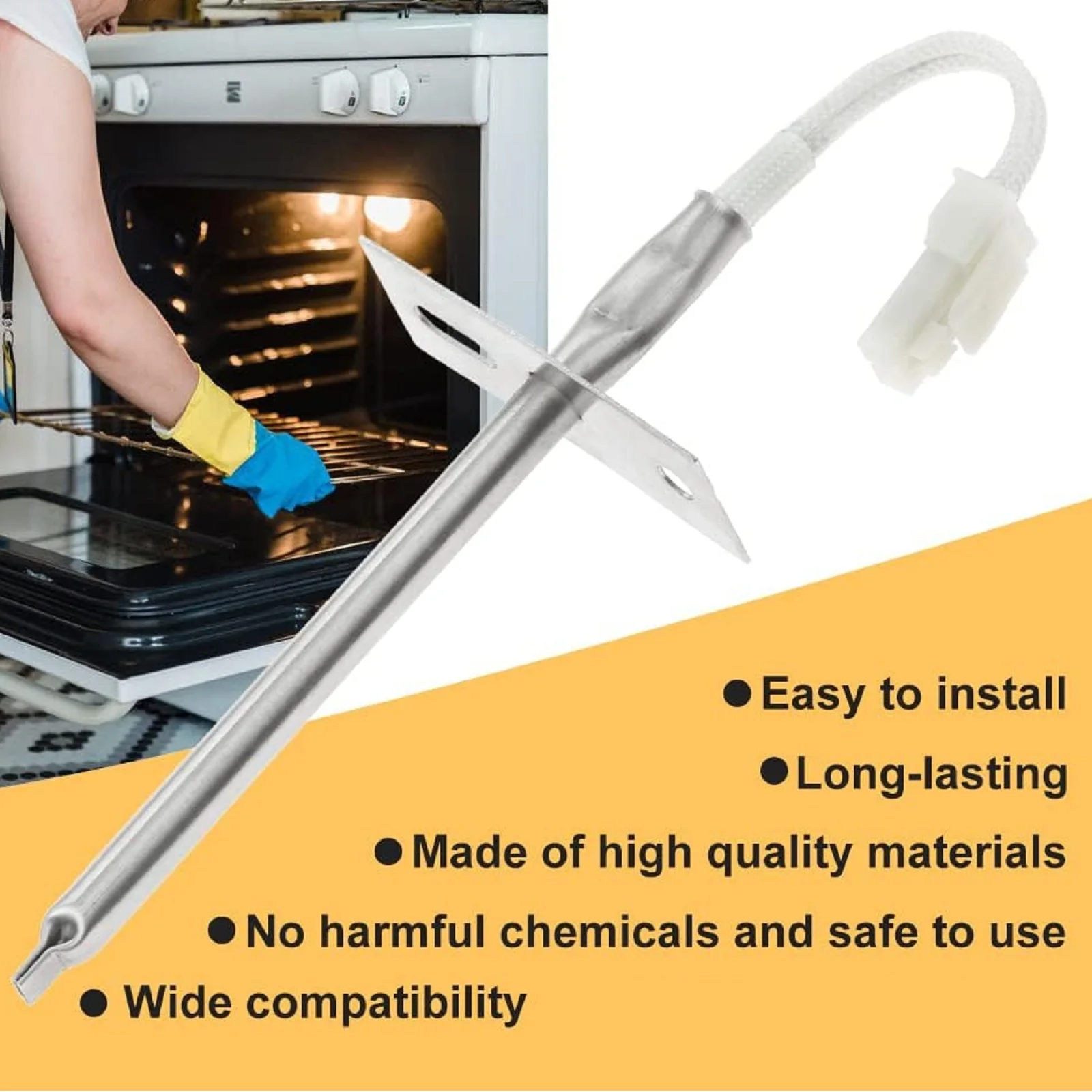 WPW 10131825 Датчик температуры духовки для Whirlpool Maytag KitchenAid Jenn-Air Заменяет 4455636 WPW 10131825 ВП PS 11748765 АП 6015486
WPW 10131825 Датчик температуры духовки для Whirlpool Maytag KitchenAid Jenn-Air Заменяет 4455636 WPW 10131825 ВП PS 11748765 АП 6015486