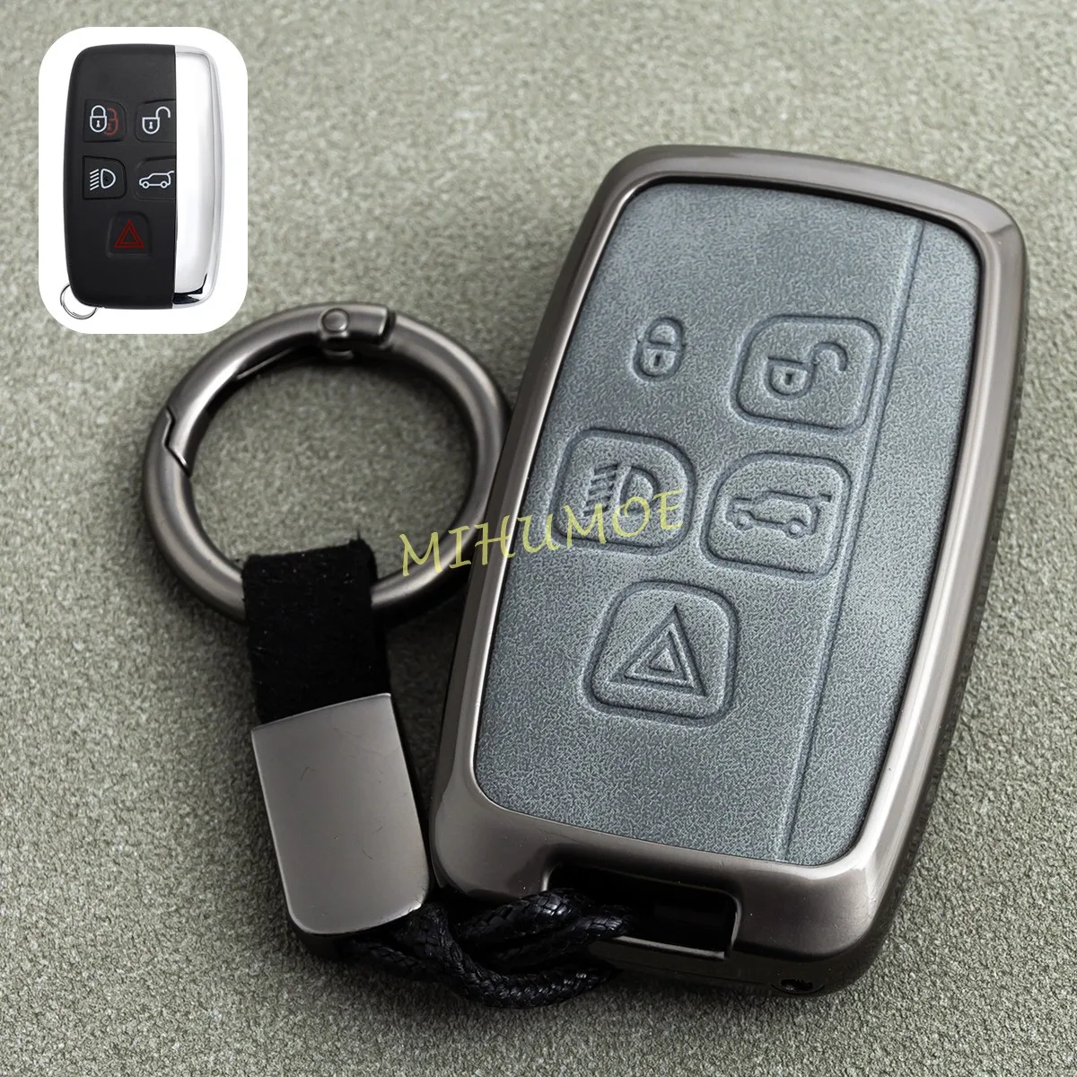 For Land Range Rover Evoque Velar Discovery Sport LR4 Jaguar XF F-PACE Metal Leather Car Key Fob Case Cover Keychain Accessories
For Land Range Rover Evoque Velar Discovery Sport LR4 Jaguar XF F-PACE Metal Leather Car Key Fob Case Cover Keychain Accessories