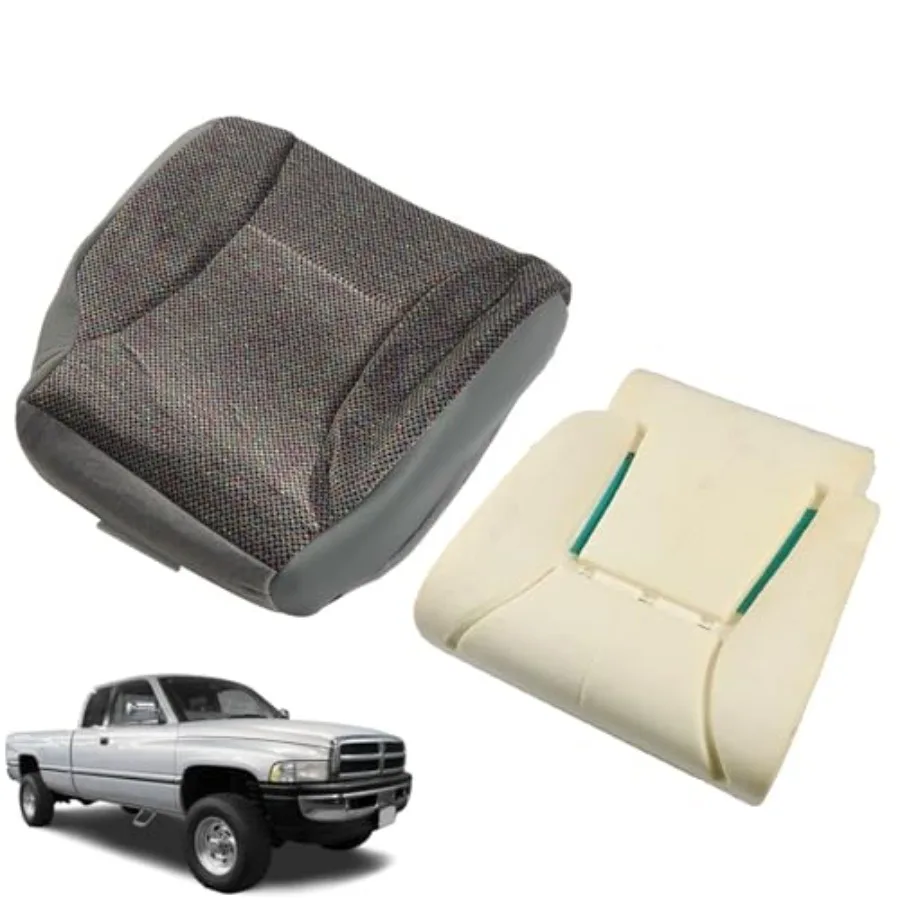 Driver Side Gray Leather Seat Cover Beige Foam Cushion Replacement for Ram 1998 1999 2000 2001 2002
Driver Side Gray Leather Seat Cover Beige Foam Cushion Replacement for Ram 1998 1999 2000 2001 2002
