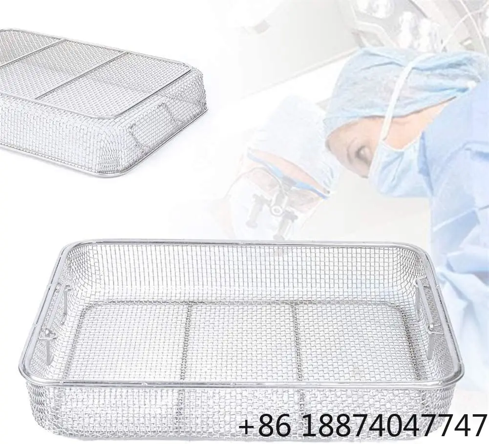 304 Stainless Steel Disinfecting Basket Instrument Sterilization Cleaning Basket Sterilization Tray Case Box Surgical Tool
304 Stainless Steel Disinfecting Basket Instrument Sterilization Cleaning Basket Sterilization Tray Case Box Surgical Tool