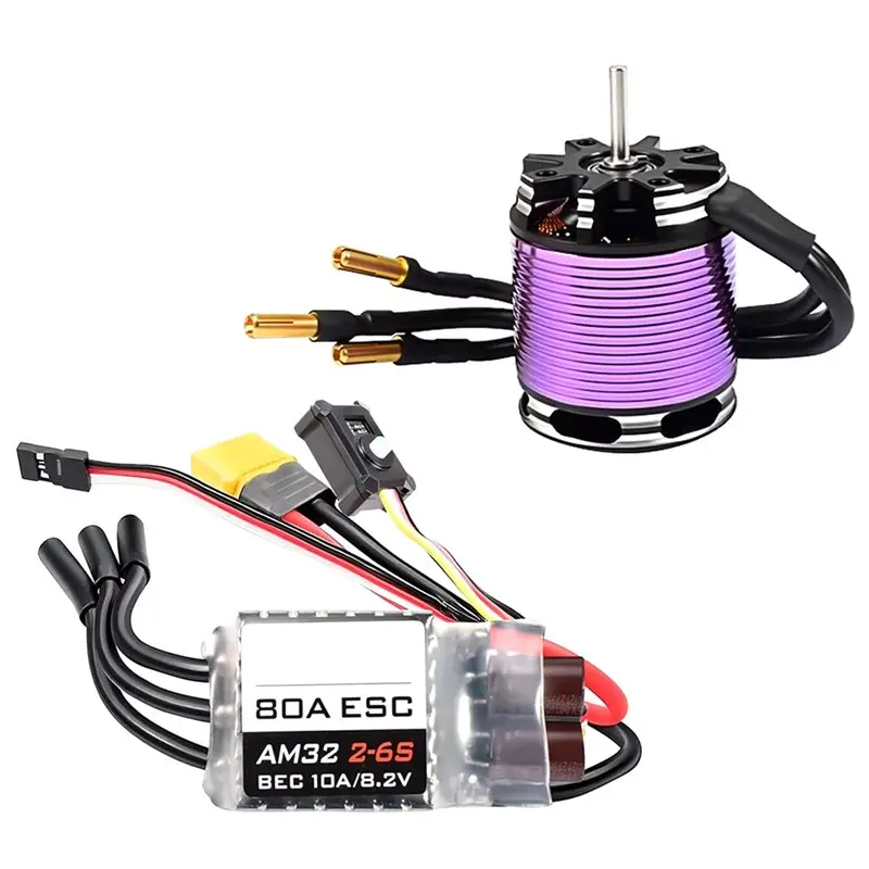 Комплект бесщеточного двигателя ABMF-Brushless Motor ESC Kit 3542 Outrunner Motor 80A ESC для радиоуправляемых краулеров 1/10 1/12, 1630KV
Комплект бесщеточного двигателя ABMF-Brushless Motor ESC Kit 3542 Outrunner Motor 80A ESC для радиоуправляемых краулеров 1/10 1/12, 1630KV