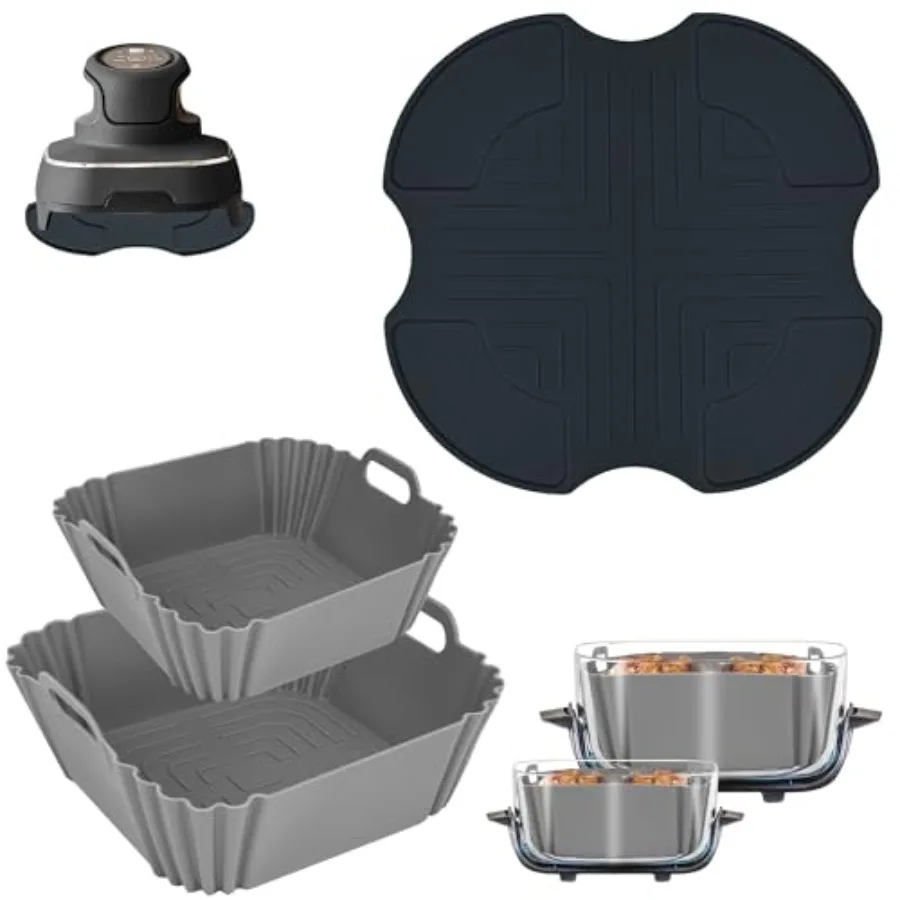 Silicone HeatResistant Mats for Ninja Crispi Silicone Air Fryer Liners for Ninja Crispi 4qt 6cup Container Compatible with FN10
Silicone HeatResistant Mats for Ninja Crispi Silicone Air Fryer Liners for Ninja Crispi 4qt 6cup Container Compatible with FN10