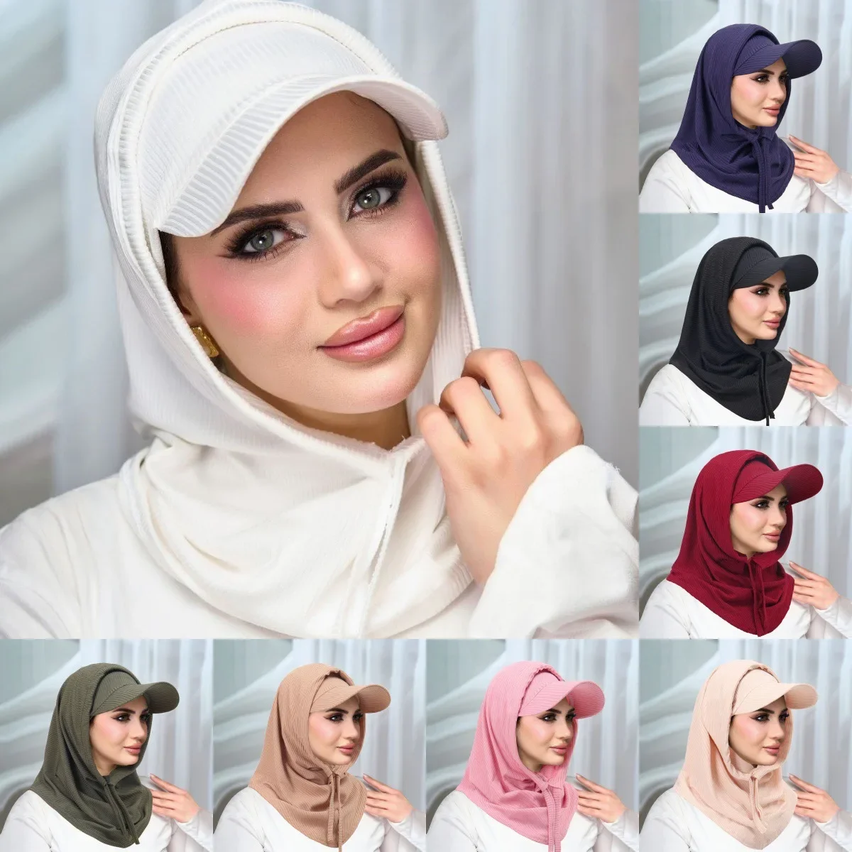Islamic Hijab Baseball Caps For Woman Abayas Jersey Hijab Scarf Neck Cover Set Muslim Women Turban Instant Head Wrap Solid Color
Islamic Hijab Baseball Caps For Woman Abayas Jersey Hijab Scarf Neck Cover Set Muslim Women Turban Instant Head Wrap Solid Color