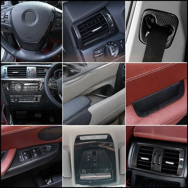 For BMW X3 F25 10-17 X4 F26 14-18 Carbon Fiber Car Inner Gearshift Air Conditioning CD Panel Door Armrest Cover Trim Sticker
For BMW X3 F25 10-17 X4 F26 14-18 Carbon Fiber Car Inner Gearshift Air Conditioning CD Panel Door Armrest Cover Trim Sticker