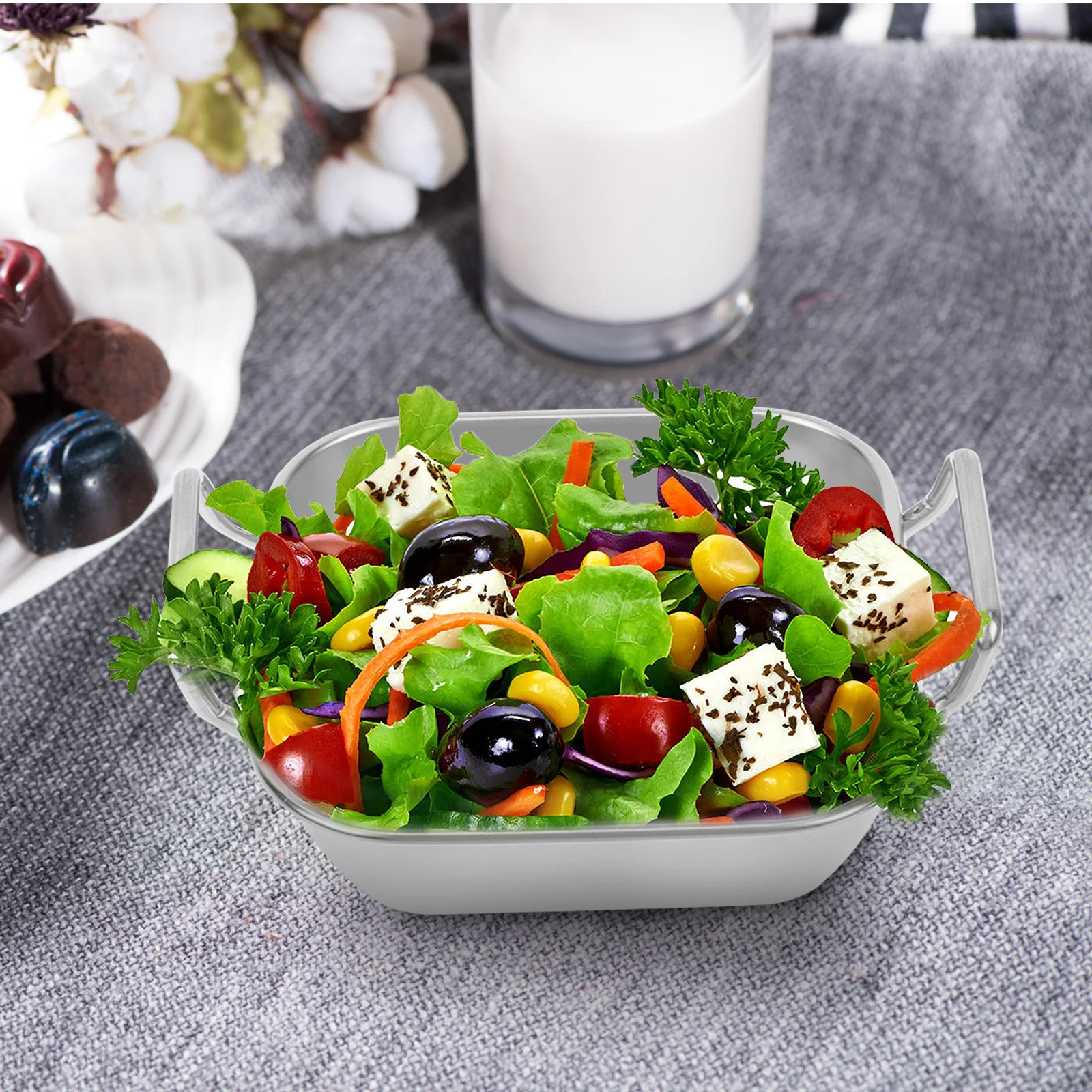 Snack Basket Dessert Tray French Fries Serving Barbecue Plate Fried Chicken Stainless Steel Storage Rack Kitchen Tool Food Pan
Snack Basket Dessert Tray French Fries Serving Barbecue Plate Fried Chicken Stainless Steel Storage Rack Kitchen Tool Food Pan