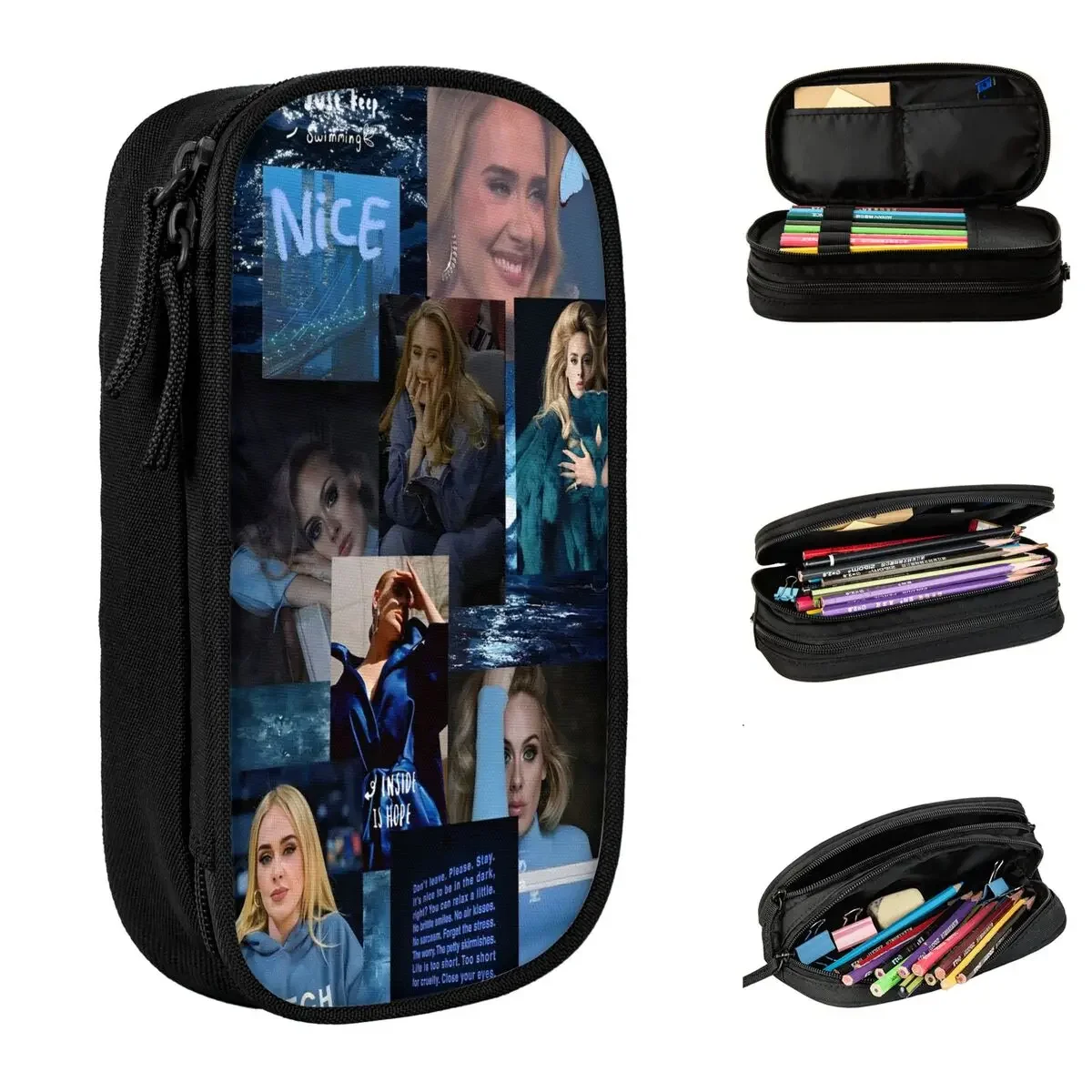 Fashion Adele Singer Music Pencil Case Pencil Pouch Pen Box for Student Big Capacity Bags School Supplies Zipper Stationery
Fashion Adele Singer Music Pencil Case Pencil Pouch Pen Box for Student Big Capacity Bags School Supplies Zipper Stationery