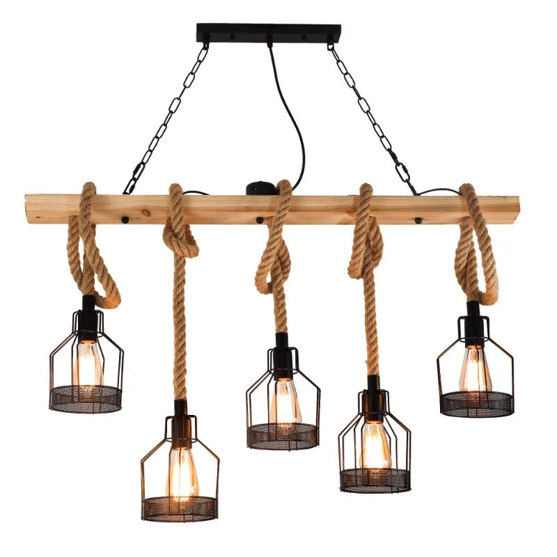 American retro industrial style bar restaurant Internet cafe chandelier personalized bar window shop creative hemp rope long
American retro industrial style bar restaurant Internet cafe chandelier personalized bar window shop creative hemp rope long