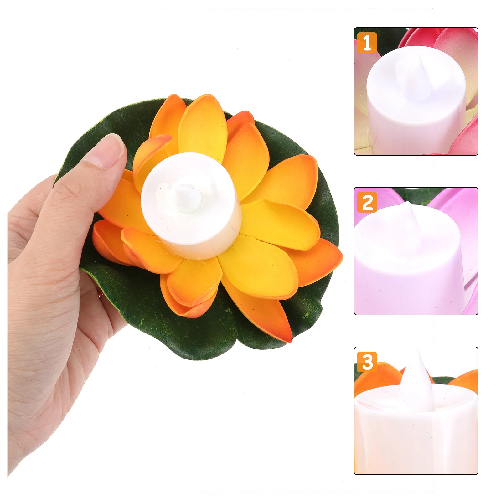 5Pcs LED Lotus 13cm Flameless Water Lily Lights Artificial Tealight Pool Decorations Festival Party
5Pcs LED Lotus 13cm Flameless Water Lily Lights Artificial Tealight Pool Decorations Festival Party