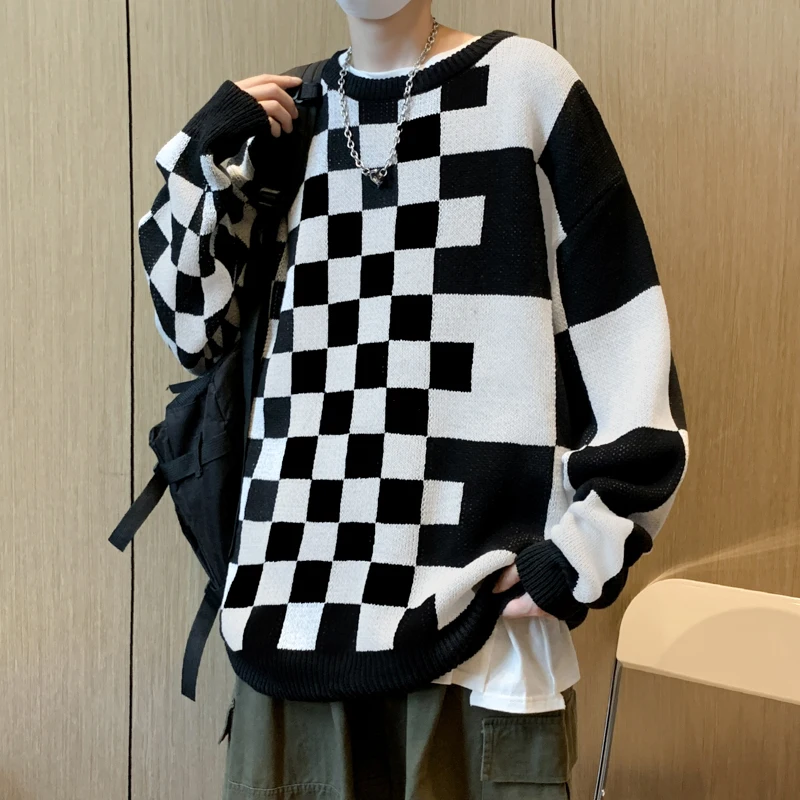 Man Pullovers Winter New Fashion O Neck Sweater Hot Sale Wool Knitted Jumpers Male Plaid Contrast Color Clothes Tops D146
Man Pullovers Winter New Fashion O Neck Sweater Hot Sale Wool Knitted Jumpers Male Plaid Contrast Color Clothes Tops D146