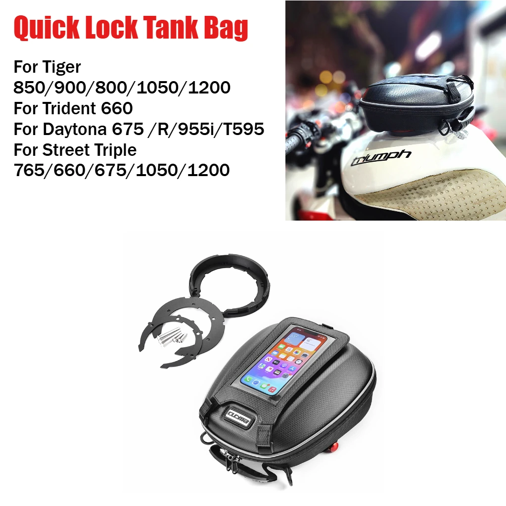 Tank Bag For Triumph Tiger 800 900 1050 1200 1215 Speed Triple Daytona 675 Street Triple765R Motorcycle Luggage Quick Lock Par
Tank Bag For Triumph Tiger 800 900 1050 1200 1215 Speed Triple Daytona 675 Street Triple765R Motorcycle Luggage Quick Lock Par
