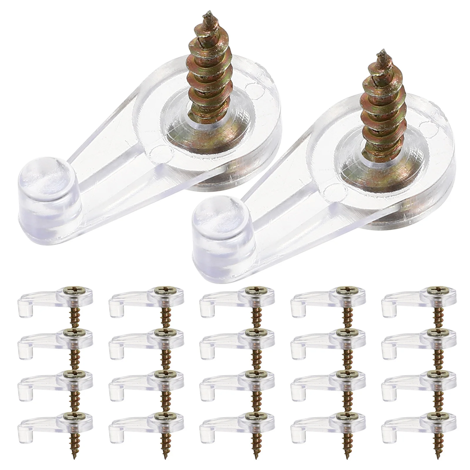 60 set Mirror Holder Clips Glass Fixing Kit For Cabinet Bathroom Vanity Strong Load Bearing No Drill Installation Retainer
60 set Mirror Holder Clips Glass Fixing Kit For Cabinet Bathroom Vanity Strong Load Bearing No Drill Installation Retainer