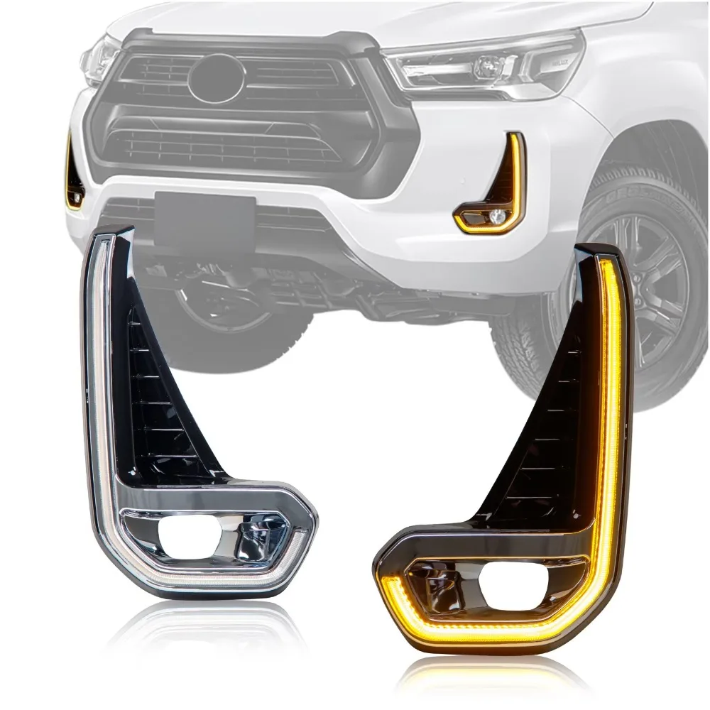 DRL for Hilux Revo Rocco Revo 2020-2021 Car LED Daytime Running Lamp Yellow Turn Signal Lamp Accessories 12V White Daylights
DRL for Hilux Revo Rocco Revo 2020-2021 Car LED Daytime Running Lamp Yellow Turn Signal Lamp Accessories 12V White Daylights