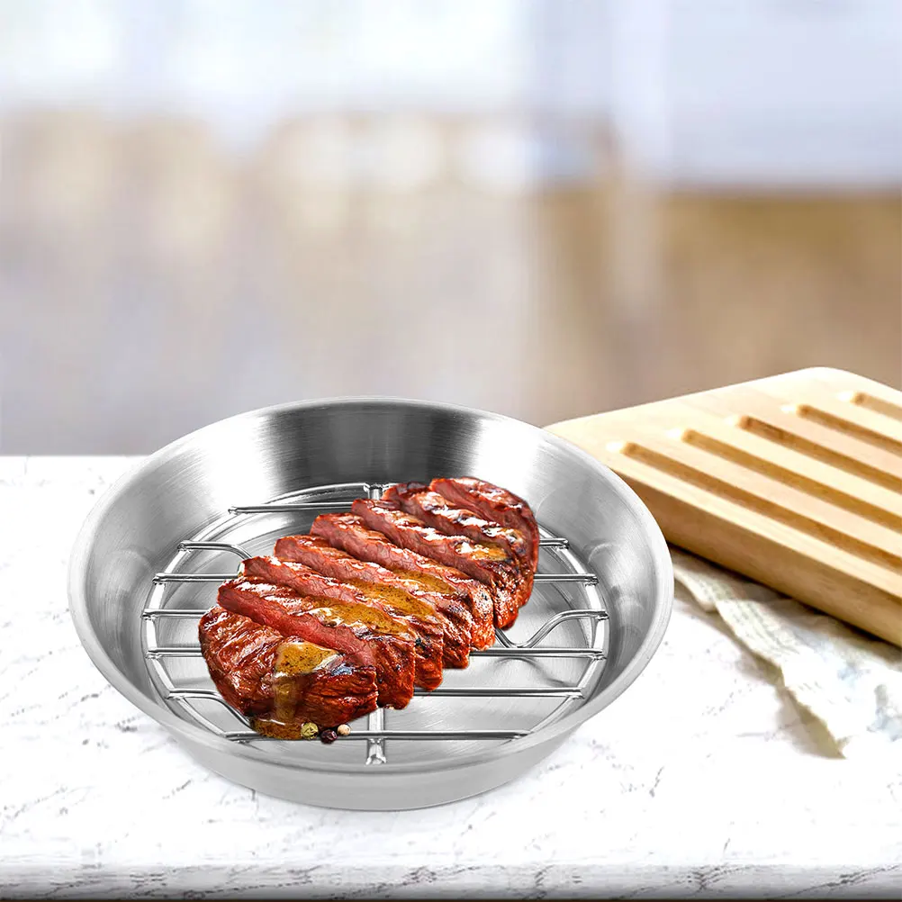 Thickened Roasting Pan Oil Draining Design Baking Meat Fish Vegetables Large Size Multipurpose Tray Cooling Racks Stainless
Thickened Roasting Pan Oil Draining Design Baking Meat Fish Vegetables Large Size Multipurpose Tray Cooling Racks Stainless