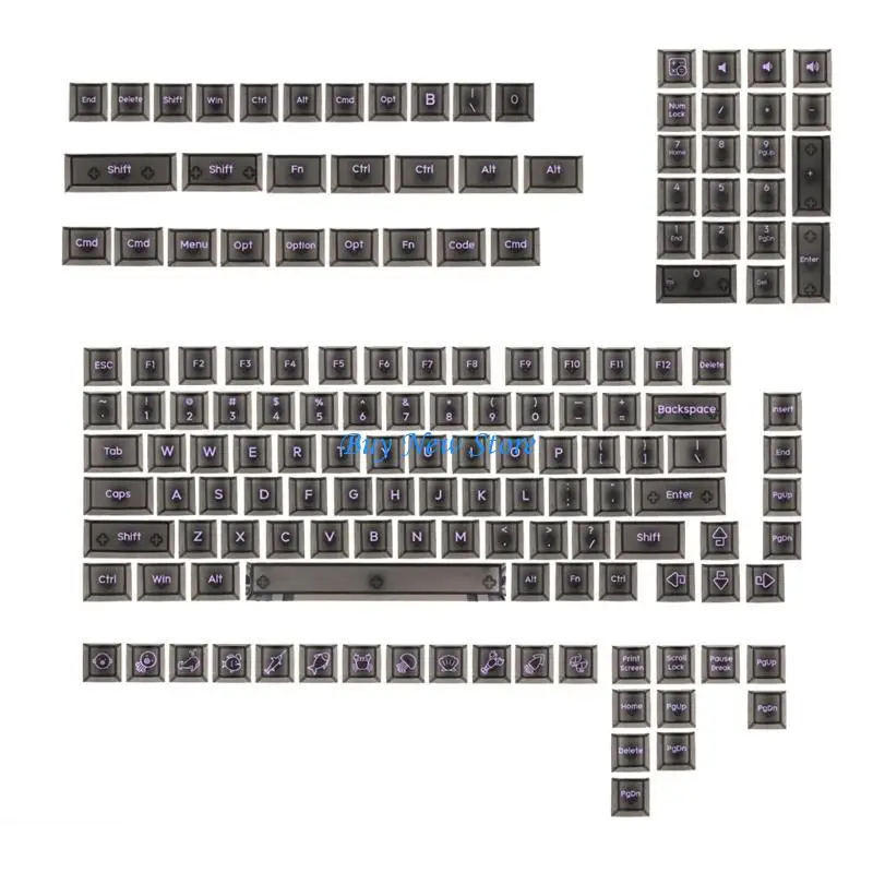 20CE Black Translucent Keycap Set, 152 Keys for Mechanical Keyboards, Smooth Typing for Gamers and Programmers
20CE Black Translucent Keycap Set, 152 Keys for Mechanical Keyboards, Smooth Typing for Gamers and Programmers