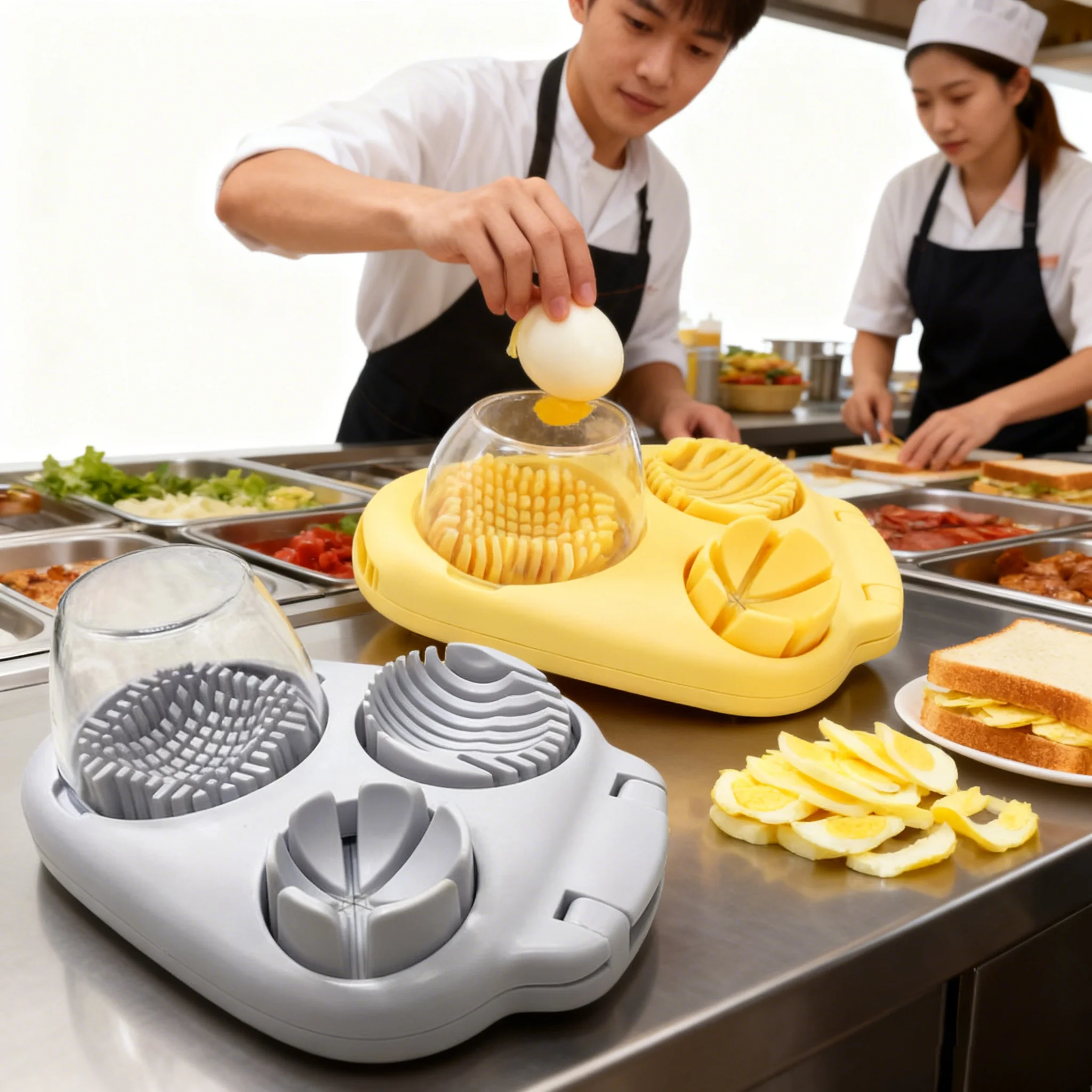 Многофункциональный измельчитель для яиц 3 в 1, измельчитель для фруктов, для домашнего использования, для приготовления яиц, омлетов, салатов, высококачественный инструмент
Многофункциональный измельчитель для яиц 3 в 1, измельчитель для фруктов, для домашнего использования, для приготовления яиц, омлетов, салатов, высококачественный инструмент