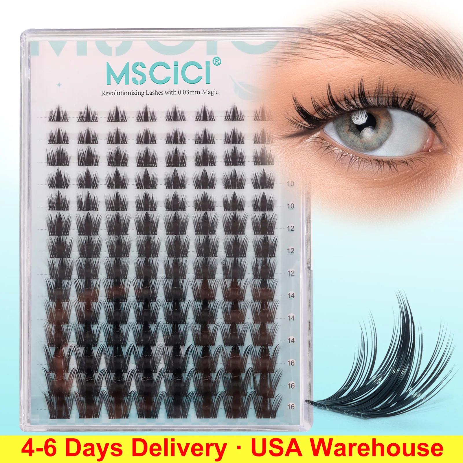 Mscici Ultra Thin 0.03mm Natural Looking Lashes DlY Natural Anime Spike Design Manga Lash Clusters Kit-Invisible Clear Lash Band
Mscici Ultra Thin 0.03mm Natural Looking Lashes DlY Natural Anime Spike Design Manga Lash Clusters Kit-Invisible Clear Lash Band
