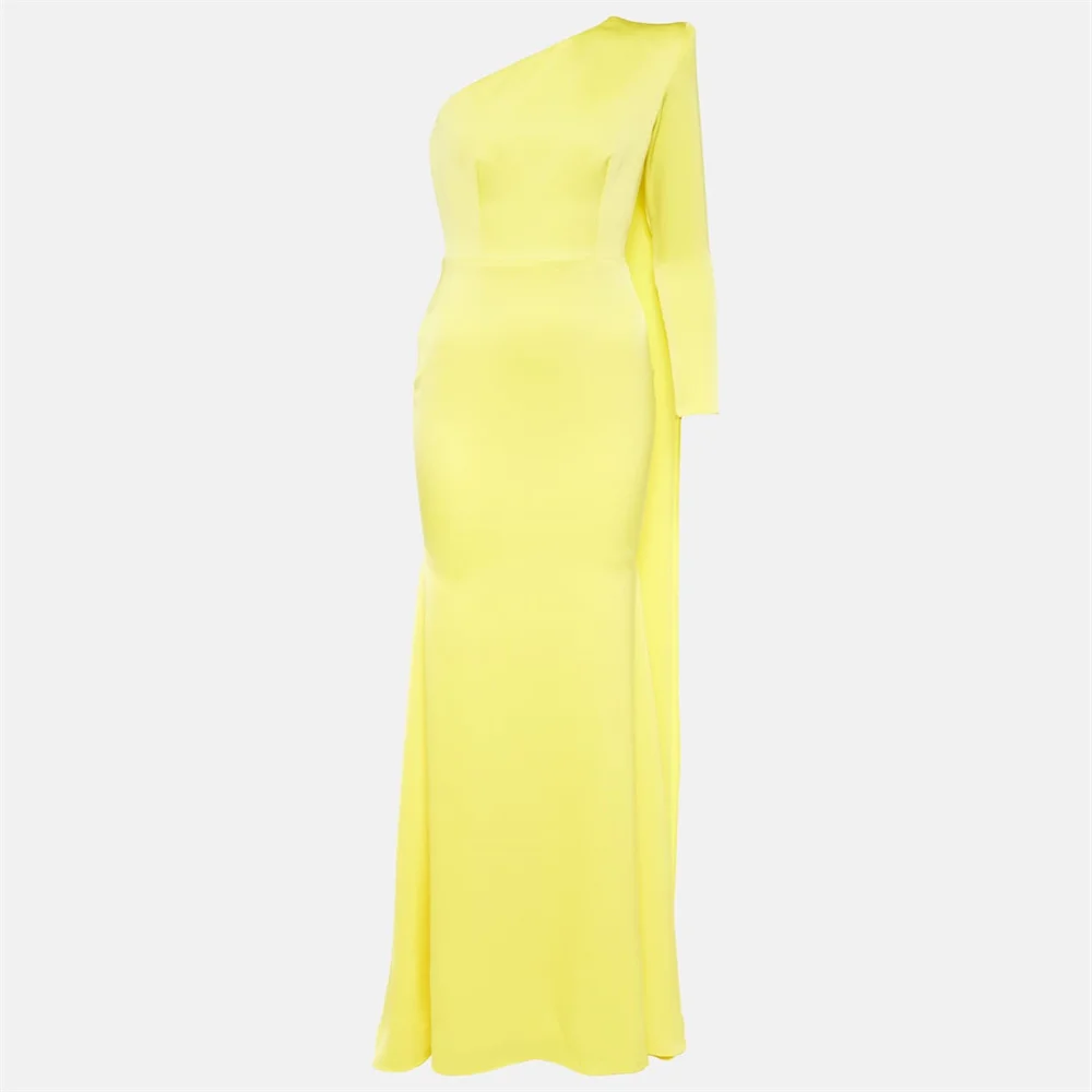 New Product One Shoulder Neck With Long Sleeve Chiffon Mermaid Evening Dress Elegant Back Zipper Floor Length Gowns for Women
New Product One Shoulder Neck With Long Sleeve Chiffon Mermaid Evening Dress Elegant Back Zipper Floor Length Gowns for Women