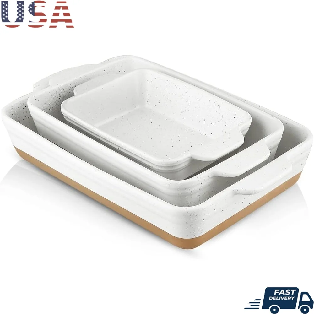 Ceramic Baking Dish Set Casserole Lasagna Pan Deep Baking Dishes High Temperature Resistant Easy Clean Cookware Oven Microwave
Ceramic Baking Dish Set Casserole Lasagna Pan Deep Baking Dishes High Temperature Resistant Easy Clean Cookware Oven Microwave
