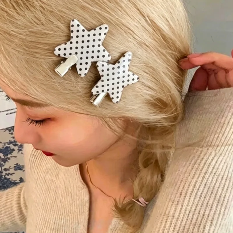 2/10pcs Stars Hair Clip Y2K Polka Dot Seamless Hairpin Women Makeup Fixing Hair Clip No Mark Barrette Hairstyling Tool Accessory
2/10pcs Stars Hair Clip Y2K Polka Dot Seamless Hairpin Women Makeup Fixing Hair Clip No Mark Barrette Hairstyling Tool Accessory