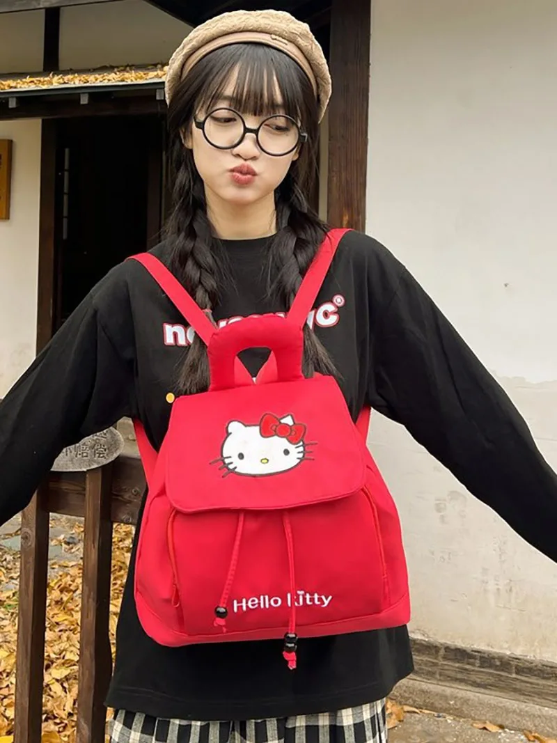 New Sanrio Hello Kitty Korean Casual Backpack Kawaii Large Capacity Canvas Student Backpack Japanese Backpack Girl Gift
New Sanrio Hello Kitty Korean Casual Backpack Kawaii Large Capacity Canvas Student Backpack Japanese Backpack Girl Gift