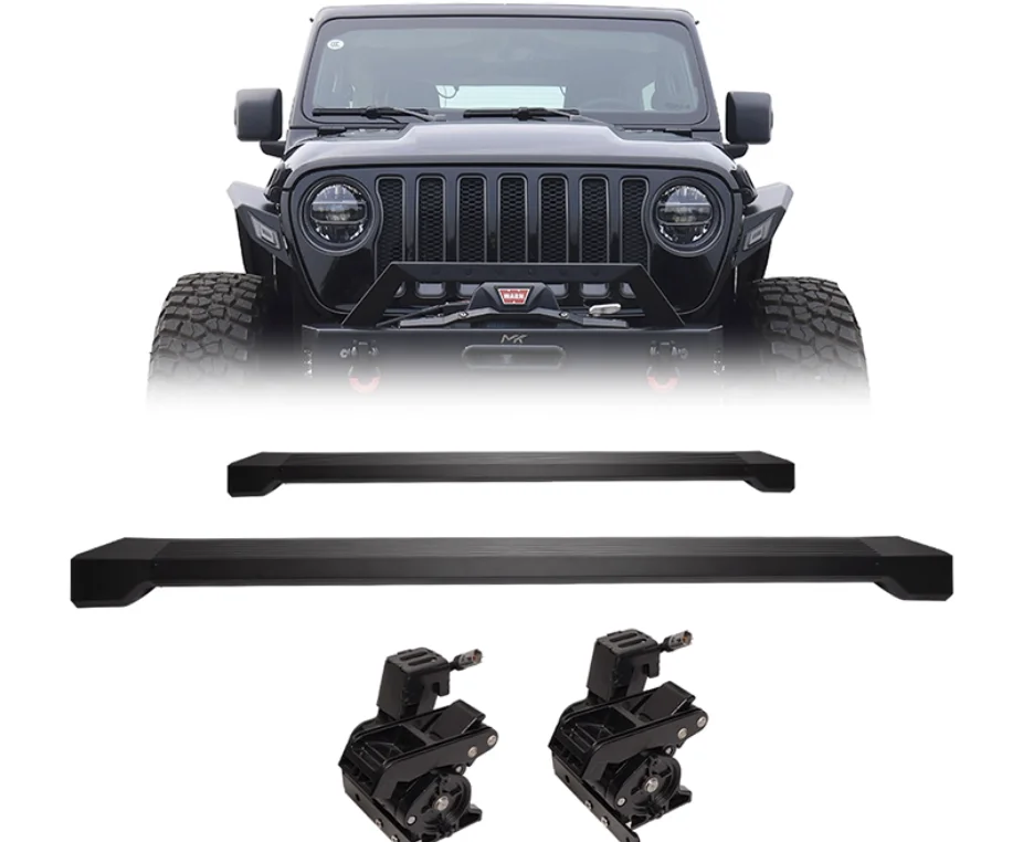 Электрические выдвижные подножки (пороги) для Jeep Wrangler JK 2007-2017, 4-дверные, высококачественные
Электрические выдвижные подножки (пороги) для Jeep Wrangler JK 2007-2017, 4-дверные, высококачественные