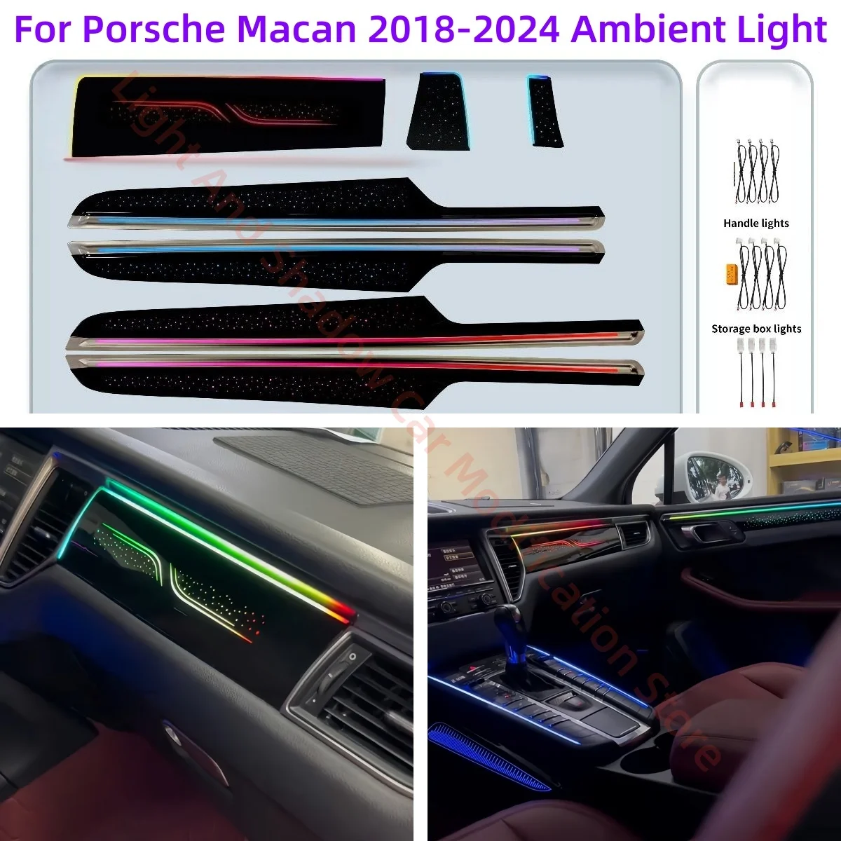 LED Atmosphere Lamp For Porsche Macan 2018-2024 Car interior lighting upgrade car accessories Luminous cover plate Ambient Light
LED Atmosphere Lamp For Porsche Macan 2018-2024 Car interior lighting upgrade car accessories Luminous cover plate Ambient Light