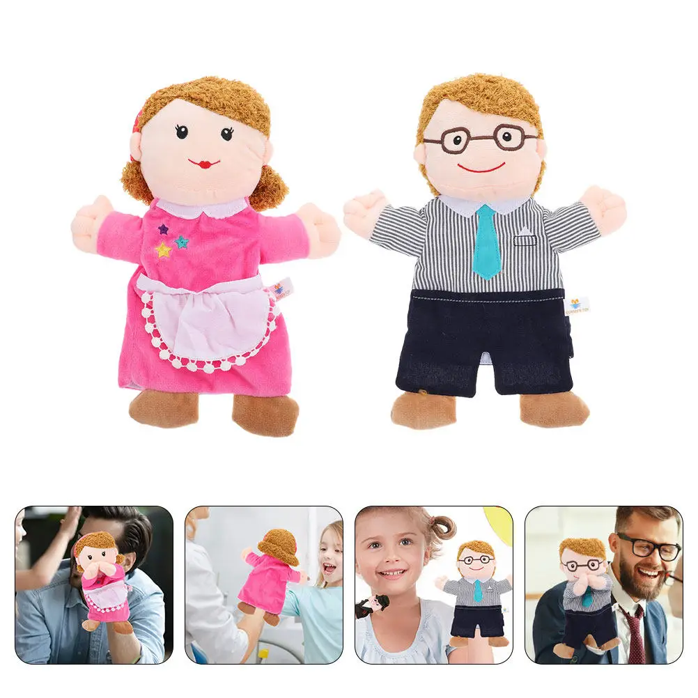 2Pcs Hand Puppets Mother Father Cartoon Educational Role Play Storytelling Puppets for Kids Toddlers Children Stage
2Pcs Hand Puppets Mother Father Cartoon Educational Role Play Storytelling Puppets for Kids Toddlers Children Stage