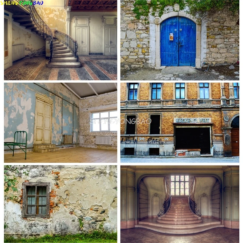 Vintage Shabby Interior Building Wall Photo Background Old Stairway Corridor Halloween Photography Studio Props 21106 ZXC-02
Vintage Shabby Interior Building Wall Photo Background Old Stairway Corridor Halloween Photography Studio Props 21106 ZXC-02