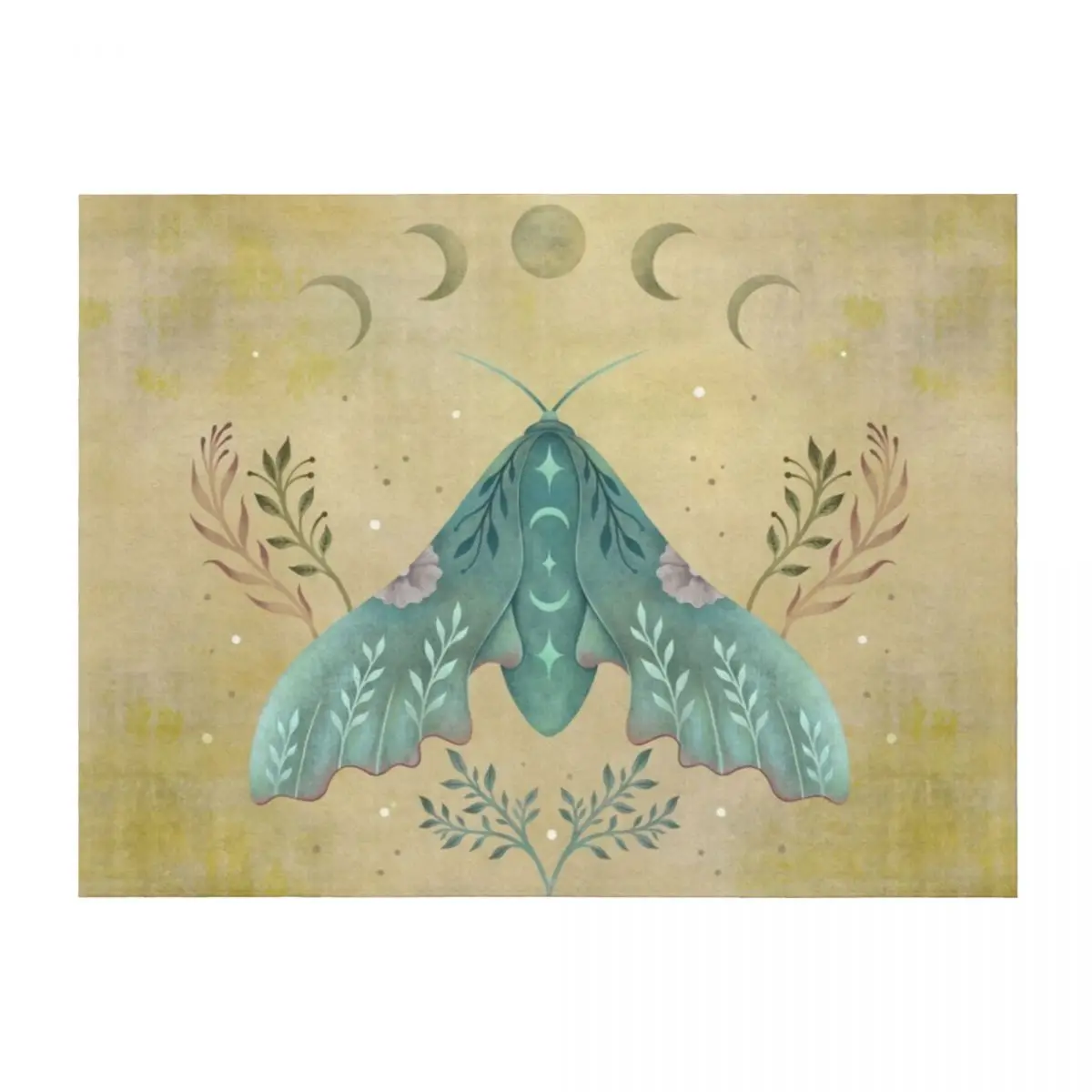 Luna and Moth - Oriental Vintage Throw Blanket Giant Sofa warm winter manga for babies Blankets 
Luna and Moth - Oriental Vintage Throw Blanket Giant Sofa warm winter manga for babies Blankets
