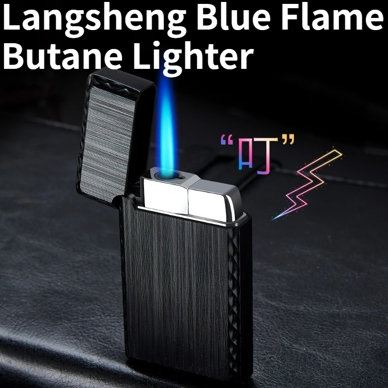 Creative Langsheng Steel Sound Direct Charge Butane Lighter Blue Flame Windproof Intense Fire Lighter
Creative Langsheng Steel Sound Direct Charge Butane Lighter Blue Flame Windproof Intense Fire Lighter