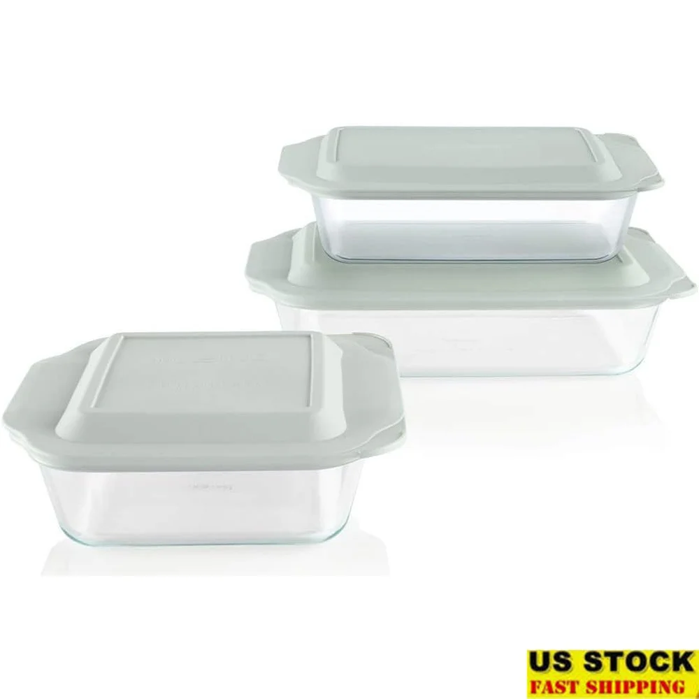 6-Piece Glass Bakeware Set with Lids Deep Baking Dishes Perfect Oven Microwave Freezer Dishwasher Safe Easy Storage
6-Piece Glass Bakeware Set with Lids Deep Baking Dishes Perfect Oven Microwave Freezer Dishwasher Safe Easy Storage
