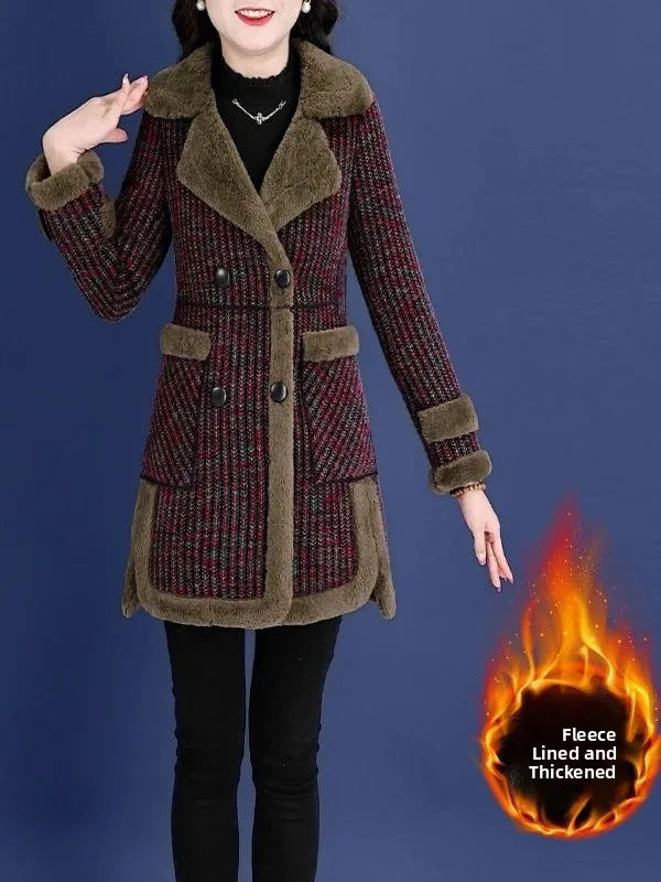 Faionable Thiened Fce Lined Autumn Winter Outerwear for Women Ele Quali Mid-aged And ly Coat 2025 Winter Mo...
Faionable Thiened Fce Lined Autumn Winter Outerwear for Women Ele Quali Mid-aged And ly Coat 2025 Winter Mo...