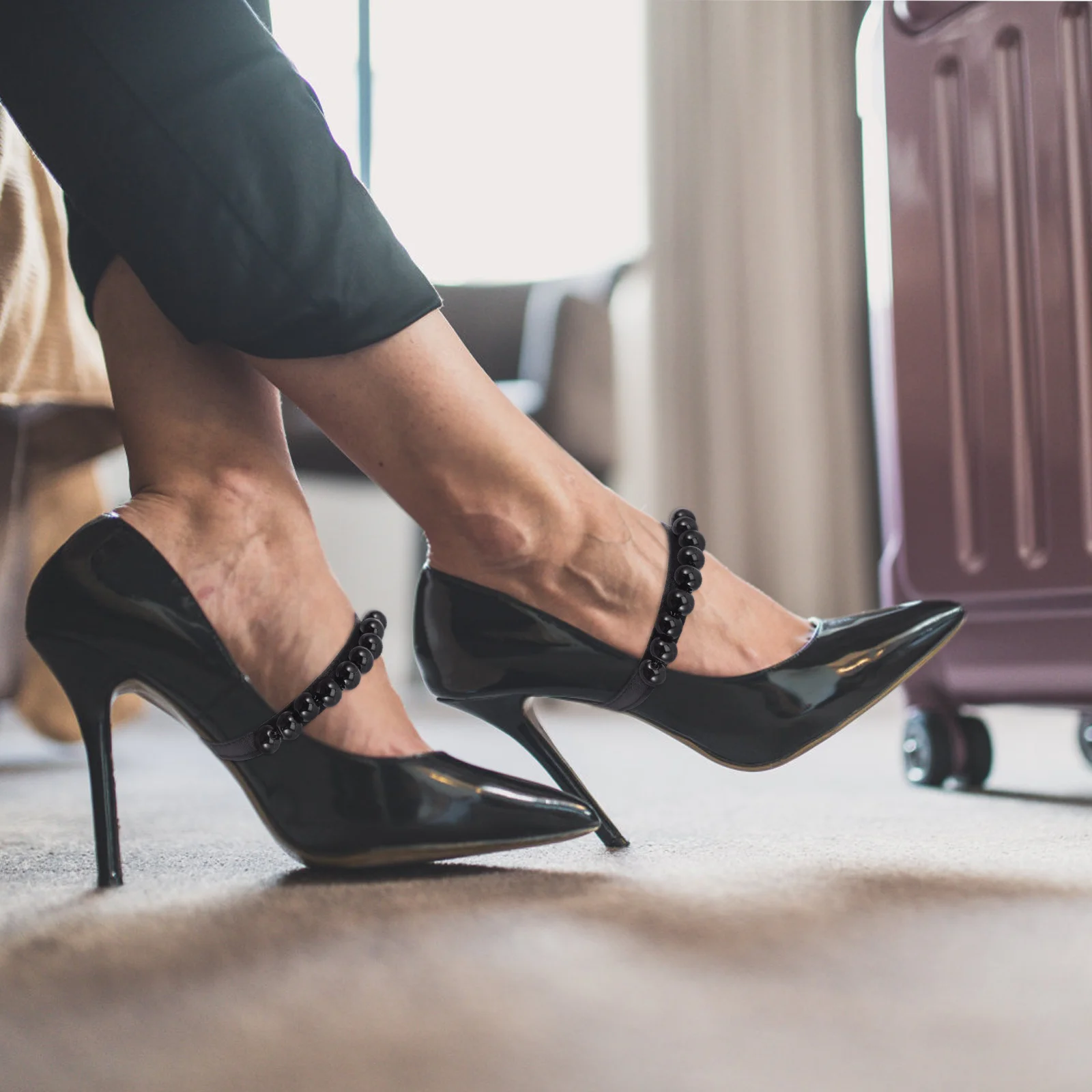 2 Pairs Elastic Shoe Straps Band Anti-loose Shoes Straps Detachable Shoe Straps Elastic Ankle Straps High Heel Ankle Straps
2 Pairs Elastic Shoe Straps Band Anti-loose Shoes Straps Detachable Shoe Straps Elastic Ankle Straps High Heel Ankle Straps